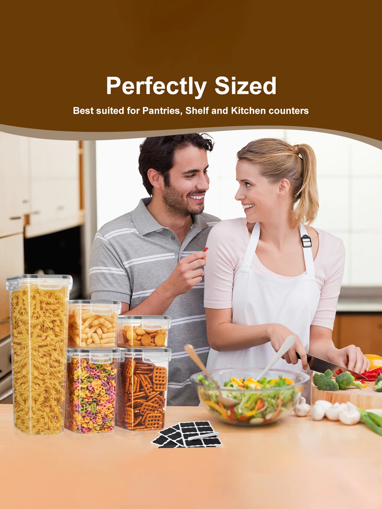 Sealed Food Storage Containers Set With Lids 48 Pieces