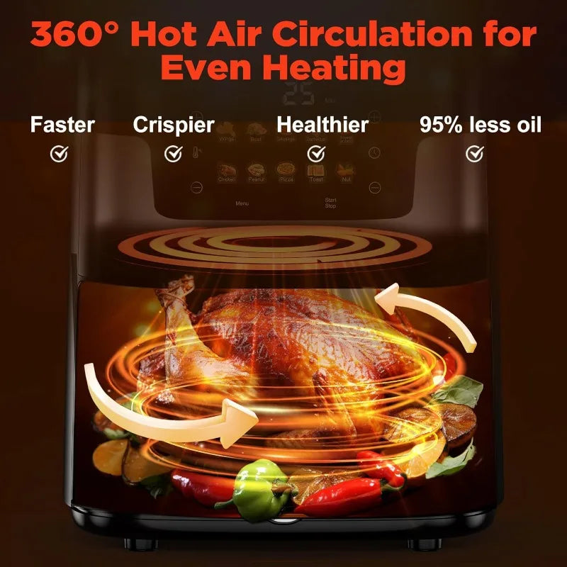 Large Capacity Air Fryer Visual Intelligent Fully Automatic Anti Scald