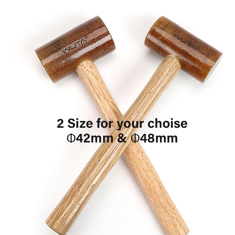 WUTA Rawhide Head Mallet Leather Craft Hammer For Jewelry Making